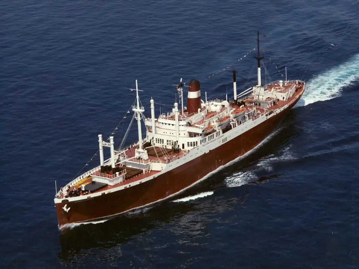 The USTS Texas Clipper underway at sea